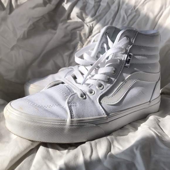 Sold❗️Vans Women’s Size 8 High Tops White - Picture 8 of 12